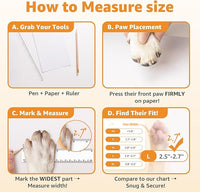 Double Sides Non-Slip Dog Socks to Prevent Licking Paws - Strong Traction for Hardwood Floors, Senior Dogs, Paw Protector, Dog Socks with Grippers - Black