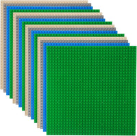 LVHERO 8 Pack Classic Baseplates Building Plates for Building Bricks - Multicolored / 8