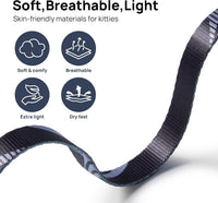 Adjustable Cat Harness and Leash Set Escape Proof – Essentials for Cats - Brooklyn Grey, Adjustable - image 3