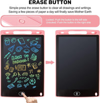LCD Writing Tablet, Pink+Blue - 8.5 Inch - image 2