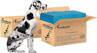 PETSWORLD Giant Dog Potty Pads, Odor-Eliminating, 36" x 36", Ultra Absorbent 5-Layer Leak-Proof Training Pads for Dogs & Cats (36x36, 300 Count)
