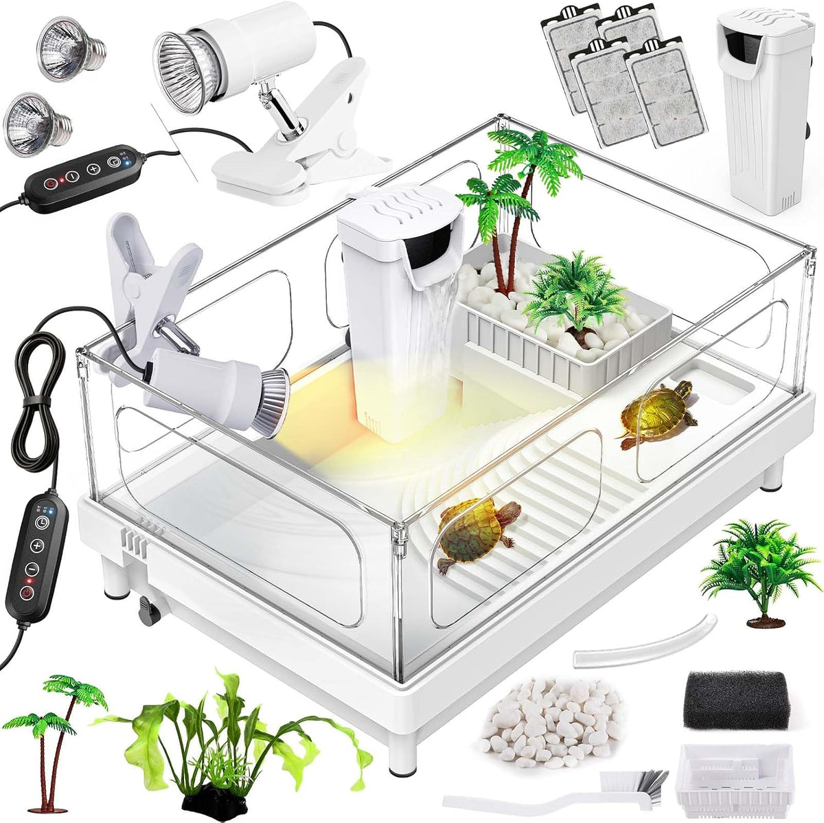 MoonOrange Small Turtle Tank Kit - White