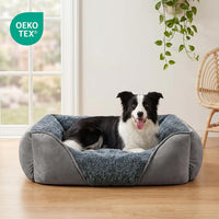 Rectangle Washable Orthopedic Dog Bed for Small - M(25"x 21"x 8") / Grey - image 4