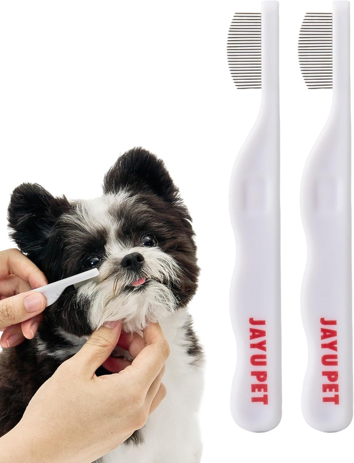Facial Grooming Comb – Essentials for Dogs - 2 Count (Pack of 1)