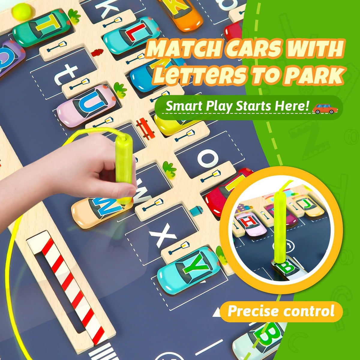 Magnetic Alphabet Maze for Kids - Wooden - image 2