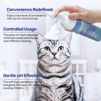 Waterless Cat Shampoo, No Rinse Foam Cat Bath - Dry Shampoo - image 3