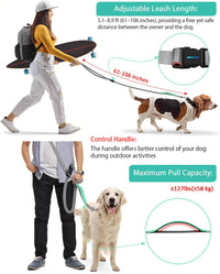 Hands Free Dog Leash, 5.1-8.9ft Crossbody Leash for Dog Walking – Essentials for Dogs - Grey Green - image 4
