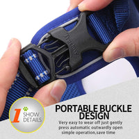 Truelove No Pull Dog Harness with Easy Control Handle and 2 Leash - Small / Royal Blue - image 3