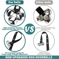 BLUETREE Dog Doorbells Premium Quality Training Potty Great Dog Bells - 01Black(one pack) - image 4