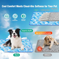 Dog Cooling Mat, Extra Large Cooling Dog Bed Mat for Indoor & Outdoor, Q-Max>0.5, Machine Washable - Blue / Small - image 4