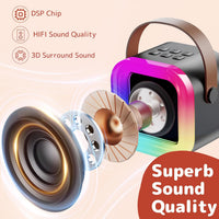Karaoke Machine for Kids Adults - Black - image 4