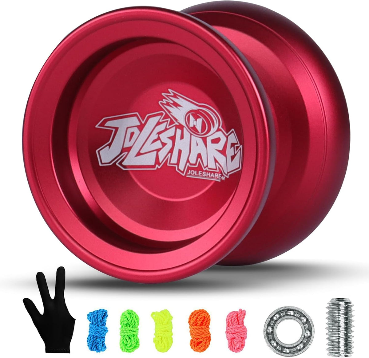LESHARE X2 Dual-Mode Yoyo for Advanced Players & Teens Beginners – Fun for Kids & Family - Red