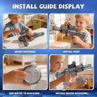 BESIBY electric water gun with transforming body, flashing lights and 400ML tank - view 16
