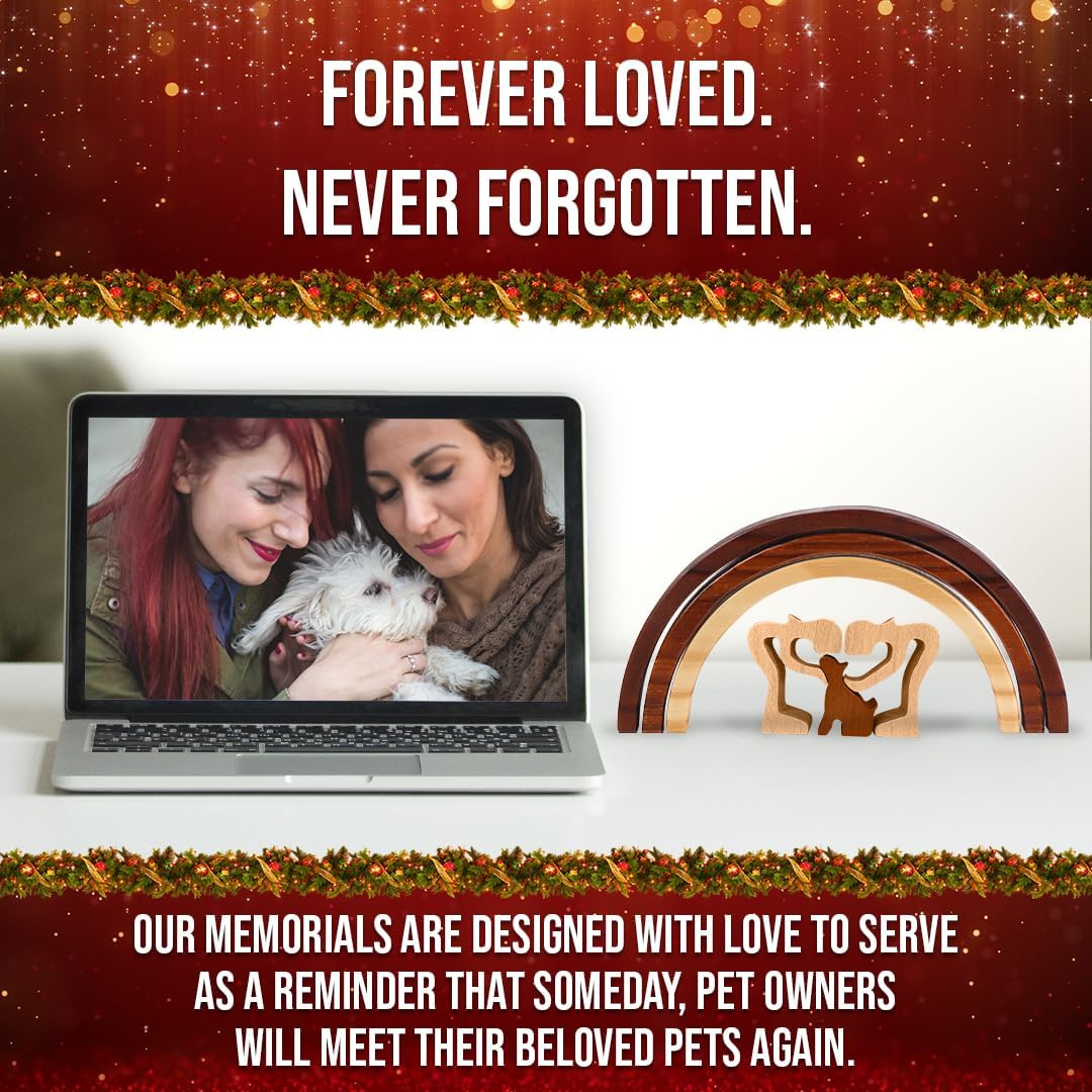Rainbow Bridge Cat Memorial Gifts - 2 Moms and Dog - image 3