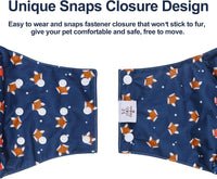 CuteBone Washable Dog Diapers Male with Snaps Reusable 3pcs a Pack - Buttons-Duck&Dino&Fox / XS(9"-11") - image 2