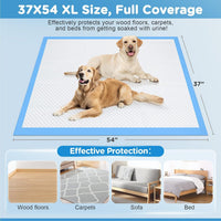 Enormous 37"x 54" Dog Training Potty Pads - 37"x54" Blue(40counts) - image 2