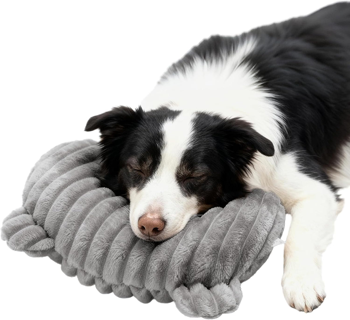 Dog Calming Pillow, Soft and Neck-Friendly - X-Large ( 17" × 10" ) / Gray