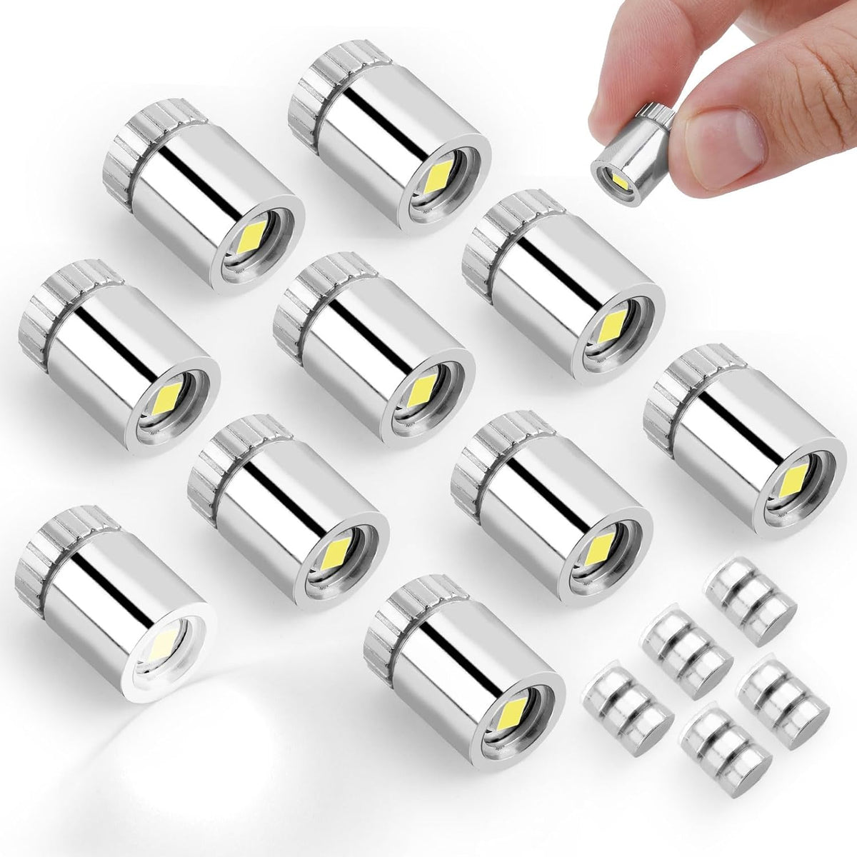 10pcs Mini Led Lights for Craft - Cold White / 10