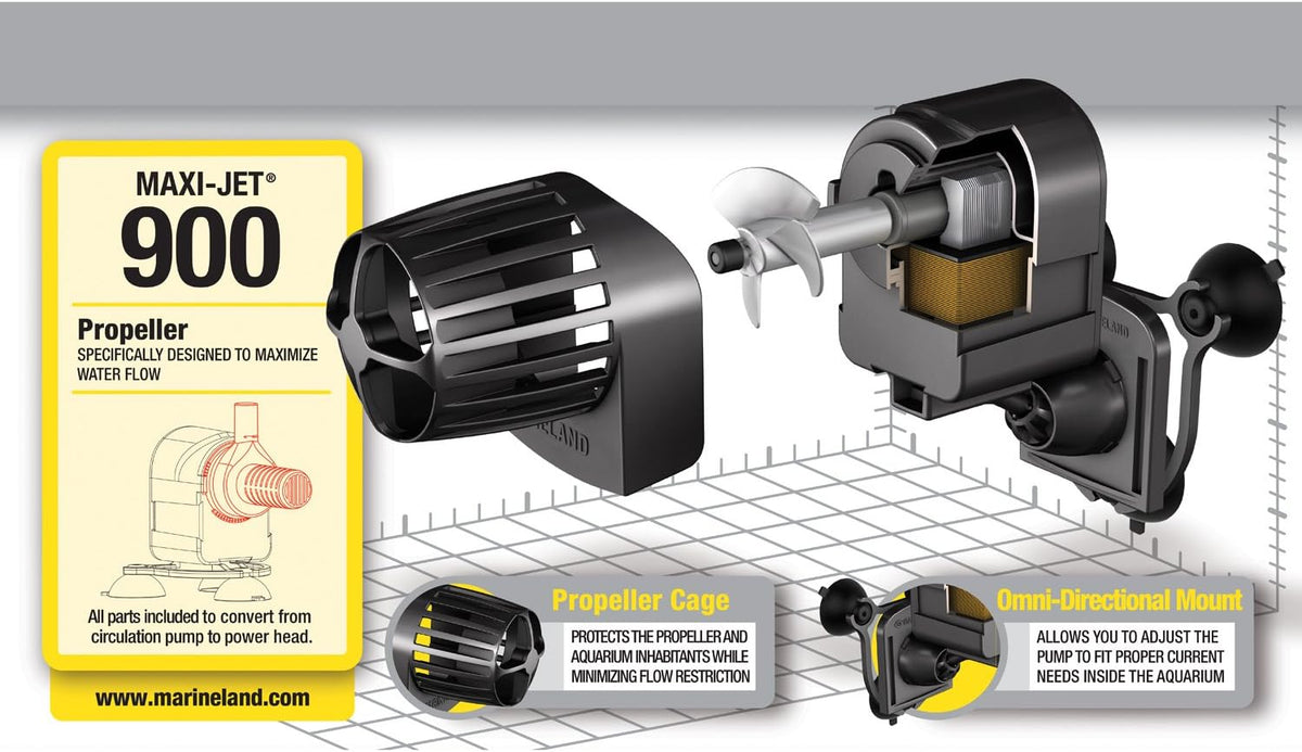 Marineland Maxi-Jet 400 Multi-Use Water Pump & Power Head – Essentials for Fish - 230/1000 gph - image 3