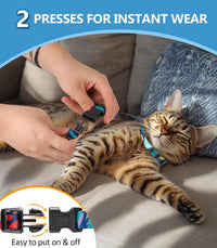 Cat Harness and Leash Set, Escape Proof Cat Harnesses – Essentials for Cats - Morandi Green / Small (4-10 lb) - image 3