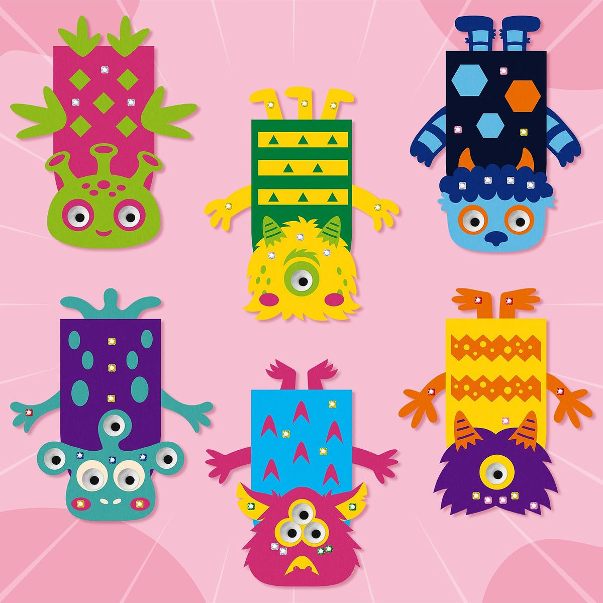 WATINC Hand Puppet Making Kit, Felt Sock Puppet Toys for Kids – Fun for Kids & Family - Monster B - image 4