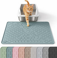 OHMO Large Cat Litter Mat - Light Blue / 23.5x16"