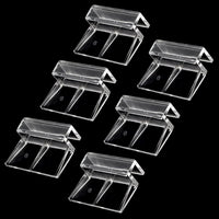 Sliverdew 6 PCS Aquarium Lid Clips, Plastic Fish Tank Cover - for 8mm thickness