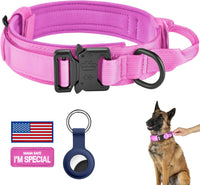 DAGANXI Tactical Dog Collar - Pink / M