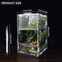 Acrylic Jumping Spider Enclosure, Insect Terrarium for Spiders - Small - image 2