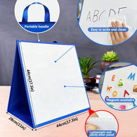 PENGFULL large felt flannel board with blue and beige double-sided surface, folding stand design - view 11