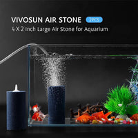 VIVOSUN 2PCS 4 x 2 in Large Air Stone for Aquarium, Air Pump – Essentials for Fish - 4 inch-Cylindrical - image 2
