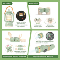 KOALA DIARY kids camping set with tripod stove, cooking pot, lantern and play food - view 3