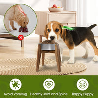 Raised Wooden Dog Bowl Stand for Large Dogs, Fits 9 Inch Bowls – Essentials for Dogs - Large - 1 Pack - image 4