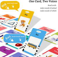 Startcan Talking Flash Cards for Toddlers 1 2 3 4 5 - 510-pink (New Abc+123+ 3 Songs) - image 3
