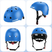 Kids Bike Skateboard Helmet Pad Set - S(18"-20.5"/ 2 -7years) / Blue - image 2