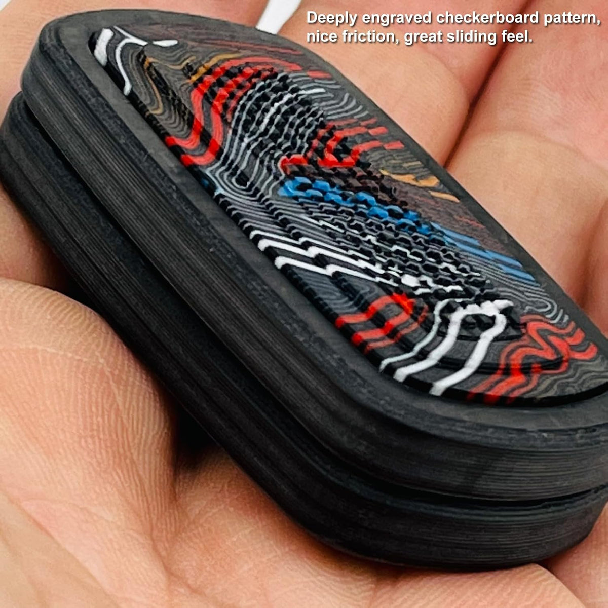 DjuiinoStar DFS-28 carbon fiber magnetic fidget slider, free-floating design - view 11