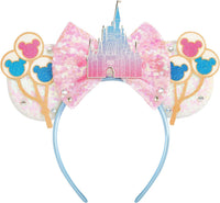 LYLIN Birthday Mouse Ears, Mouse Ears Headband for Women Girls – Fun for Kids & Family - Pink Castle