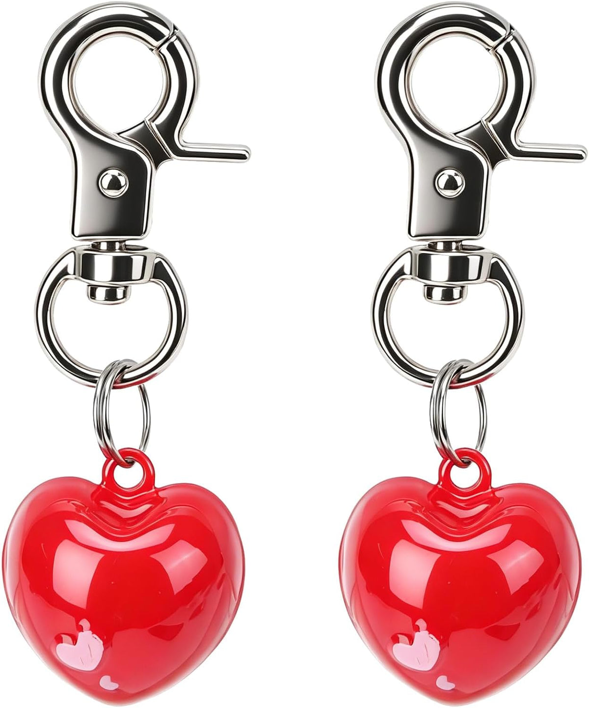 Cat Bell 2 Pack, Pet Collar Bells for Cats and Dogs - Heart / Small