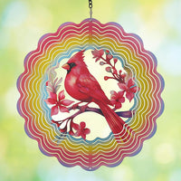 Cawalap Wind Spinners Outdoor Butterfly - Cardinal Bird / 12 Inch
