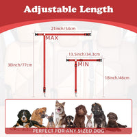 Dog Seat Belt for Car, Headrest Restraint Safety Lead, Dogs Cats – Essentials for Dogs - Red / Not elastic - image 4