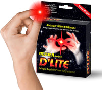 D'lite Magic Thumb Lightup Trick Set / 2 Original Amazing Ultra - Red