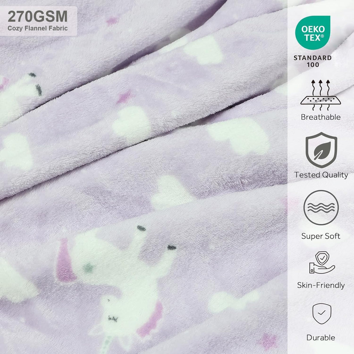 VigorSpring 3-in-1 kids travel pillow and blanket set, plush character pillow with hidden flannel bl - view 17
