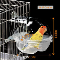Acrylic Bird Cage Bath Box - 【1Pcs】 / 【White：1PcsType2】 - image 2
