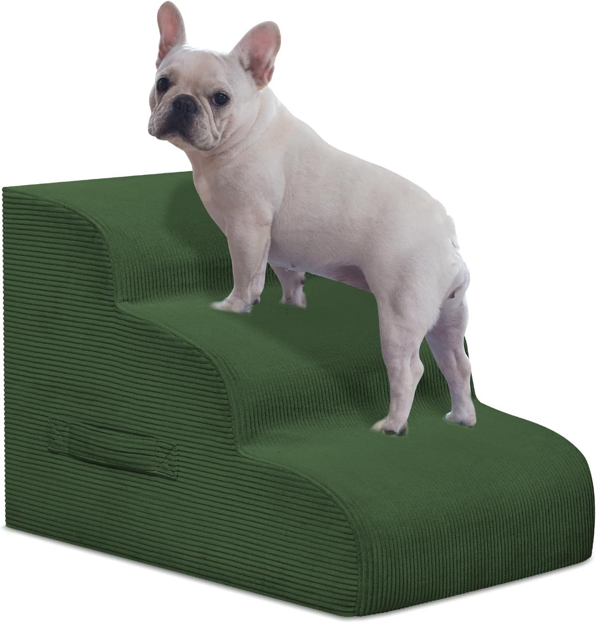 4 Step Dog Stairs Pet Ramp for High Beds, Sofas and Cars – Essentials for Dogs - Green / 3.0 / 3-Step 16"H