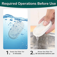 Cat Water Fountain Filter 16Pcs Fit 101oz/3L Stainless Steel Pet - 8 Filters+8 Sponges (4 Month Supply) - image 3