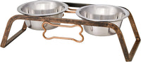 Loving Pets Elevated Dog Bowls - Aged Copper / 2 Quarts