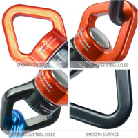 S.E.PEAK black anodized aluminum 35kN swing swivel with 360 degree rotation - view 11
