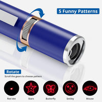 TBTeek Cat Toys, with Metal Case, Rechargeable - Blue / Red Light - image 4