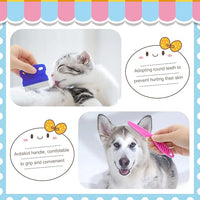 Rabbit Grooming Kit, Rabbit Brush for Shedding with Bunny Nail Clipper, Rabbit Nail Trimmers with Pet Combs for Hamster Guinea Pig Ferret by KALAMANDA(6 Pack)