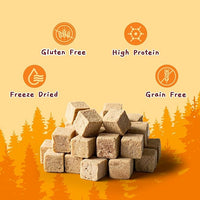 Jungle Calling Freeze Dried Cat Treats, 9.17 oz Single Ingredient Duck Meat for Cats Puppy Dogs, High Protein Food Topper Cube Healthy Dog Treat, Rawhide Free Snacks for Training Bites